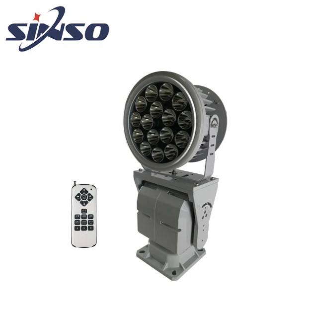 150W/200W/320W Rotation Led Search Light Aluminum Alloy New High Brightness IP66 Outdoor 80 Radio Remote Control