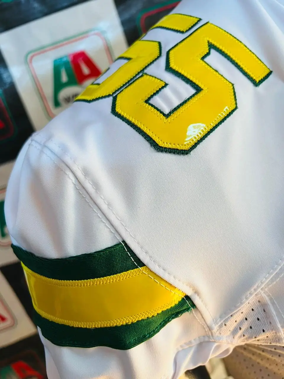 Pakistani Tackle Twill Chrome Leather  American Football Uniform Sublimation Embroidery Jersey Pant Socks Name Logo Number