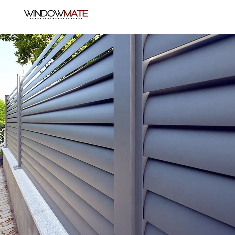 Modern house aluminium louver gate and fences