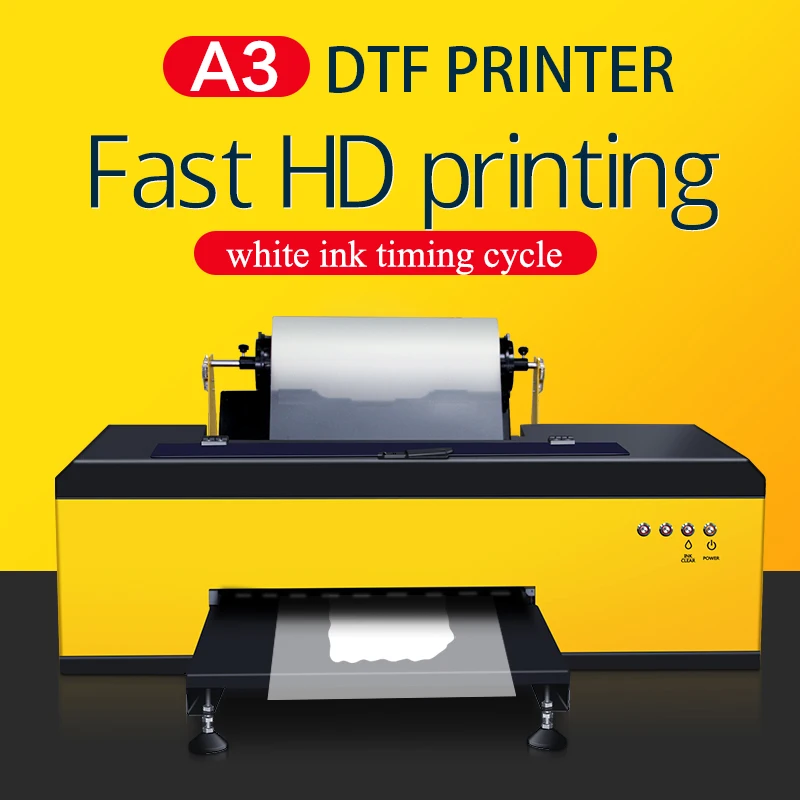 Factory Direct Sale A3 30cm DTF Printer with R1390 L1800 Head with White Ink Circulation Device for T-shirts DIY LOGO Printing