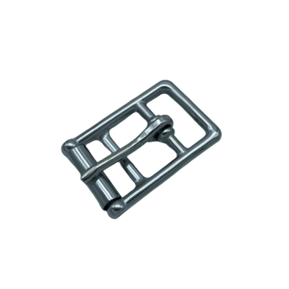 Stainless Steel Flat Loop Bar Girth Buckle With Roller Available At Lowest Price