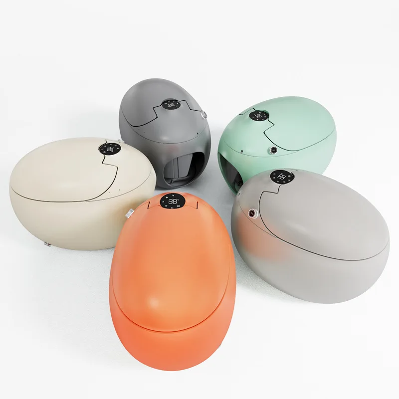 Chaozhou Sanitary Ware Bathroom Egg Shape Electric Automatic Flush Toilet WC Ceramic Intelligent Smart Toilet