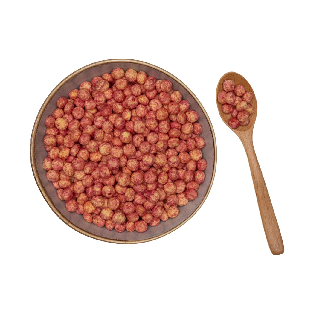 Клубничные шарики горячая Распродажа хрустящие сладкие хлопья для завтрака с клубникой из Турции