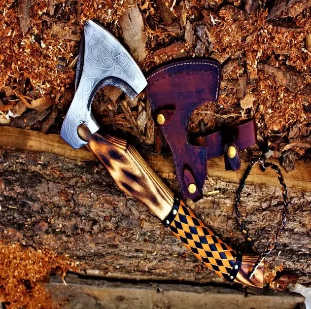 factory price Hand Forged Carbon Steel 45 C Viking Axe, Hand made Axe, Axe