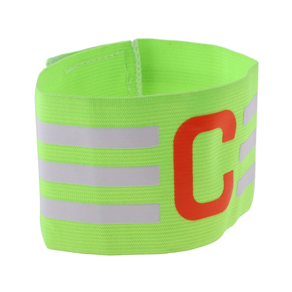 Custom Adjustable Elastic Band Hook and Loop Printed Soccer Elastic Captain Armband