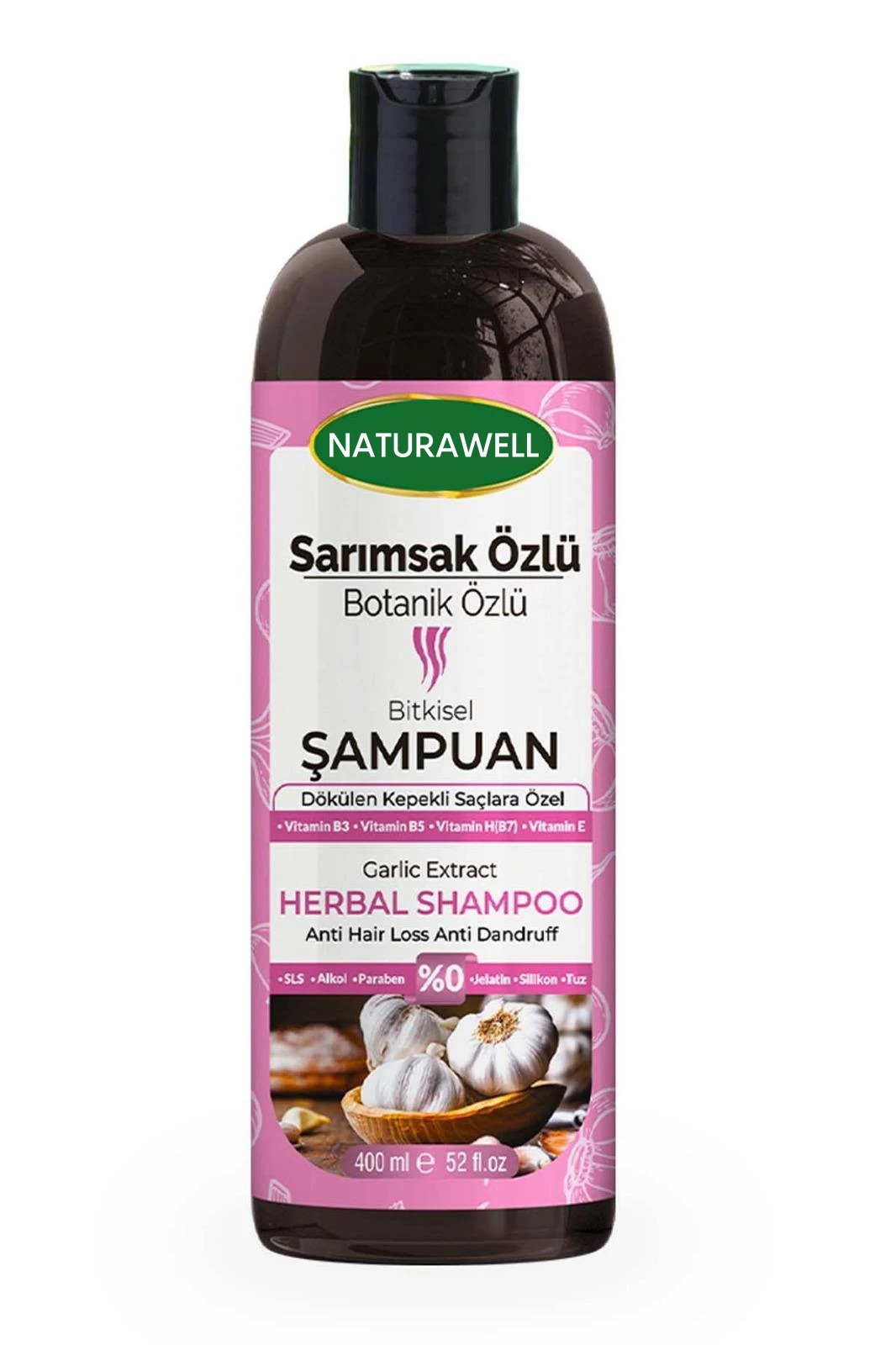 Premium Quality Garlic Extract Hair Shampoo Hair Growth & Nourishing Special For Adults Herbal Worldwide Shipping