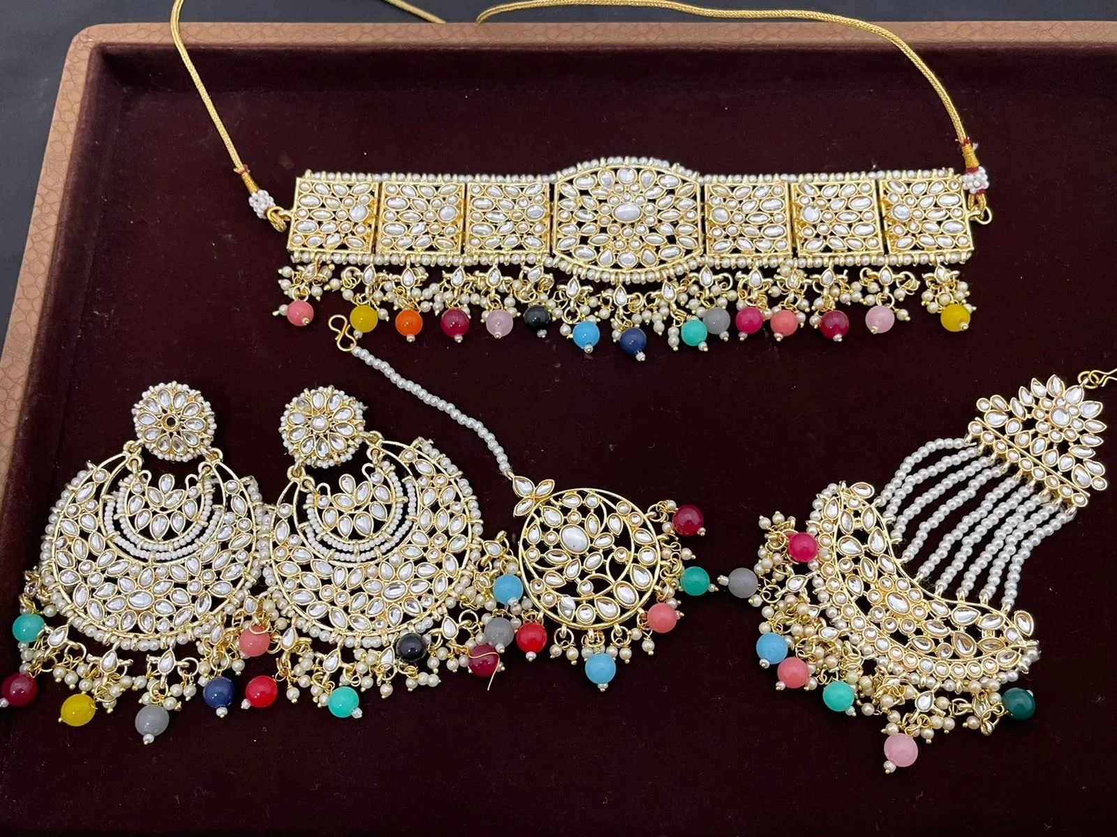 Exquisite Wholesale Traditional Bridal Wedding Indian Designer Jewellery Set for Export Selling from Indian Exporter