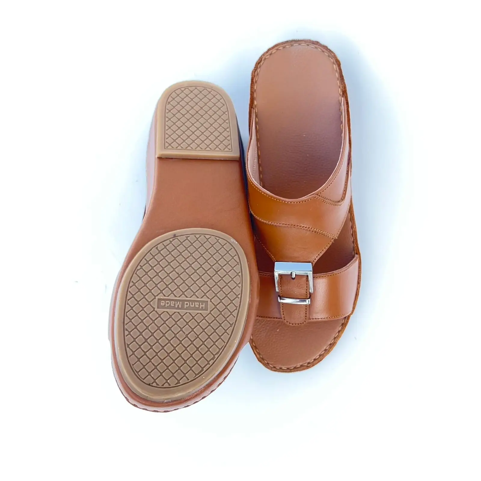 New designs sandals for men slides footwear with OEM service unisex slipper Arab sandals leather shoes