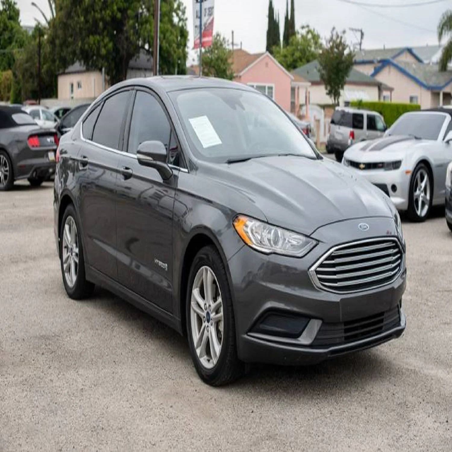 2018 Ford Fusion Hybrid SE FWD б/у легкий кожаный седан панорамный люк на крыше 4 л автоматическая камера заднего вида левое Рулевое управление