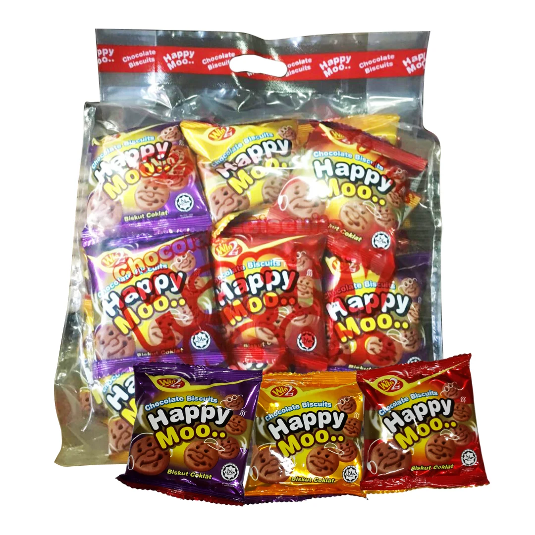 Win Happy Moo Biskut шоколадное печенье со вкусом шоколада 480 г обычное повседневное Печенье Закуска для всех возрастов