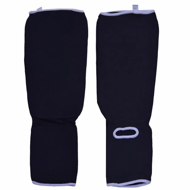 Новые боевые искусства Eva мягкий черный Голень с индивидуальным логотипом профессиональный протектор для ног муай-тайского бокса