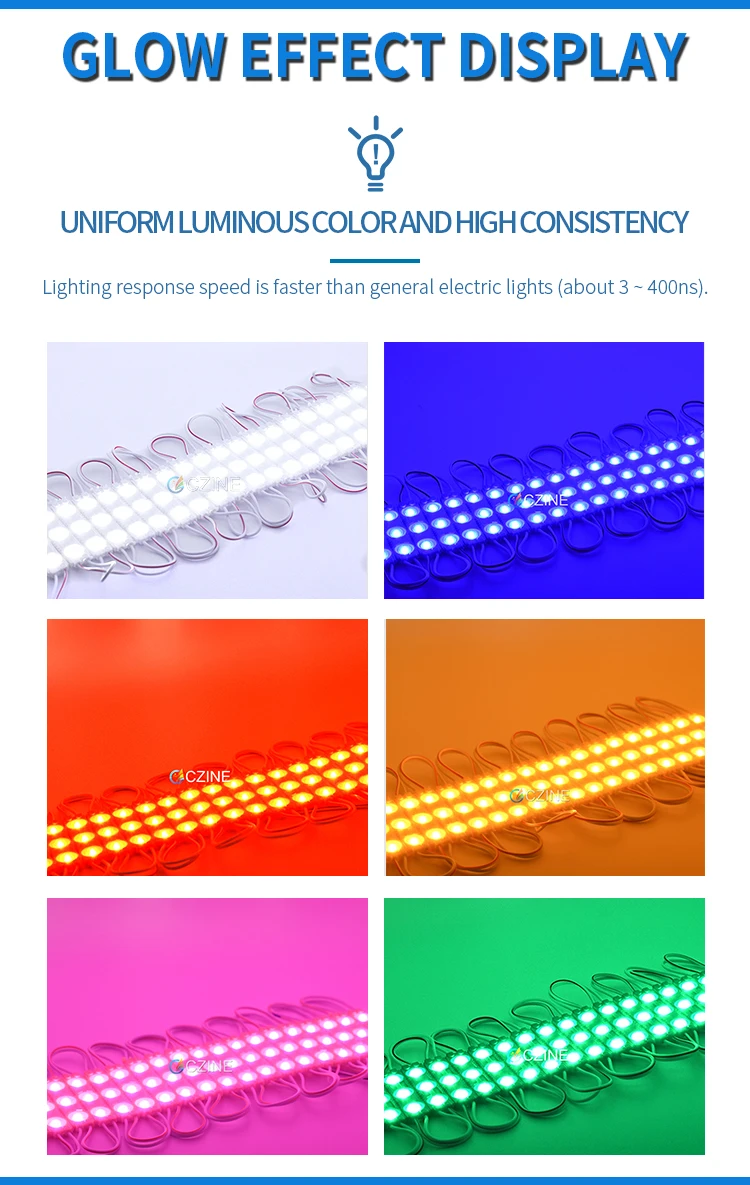 Высокая мощность впрыска светодиодный модуль smd чип 2835 12 В 6011 3led