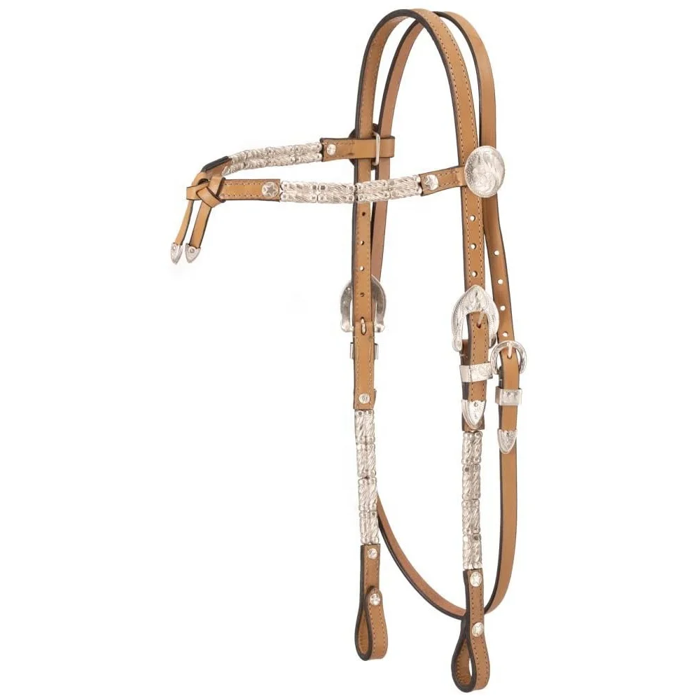 Embossed Full Grain Leather Western Origin Horse Headstall Halter Full Cob P-ony Miniature Size Show Hackamore Wholesale Trader