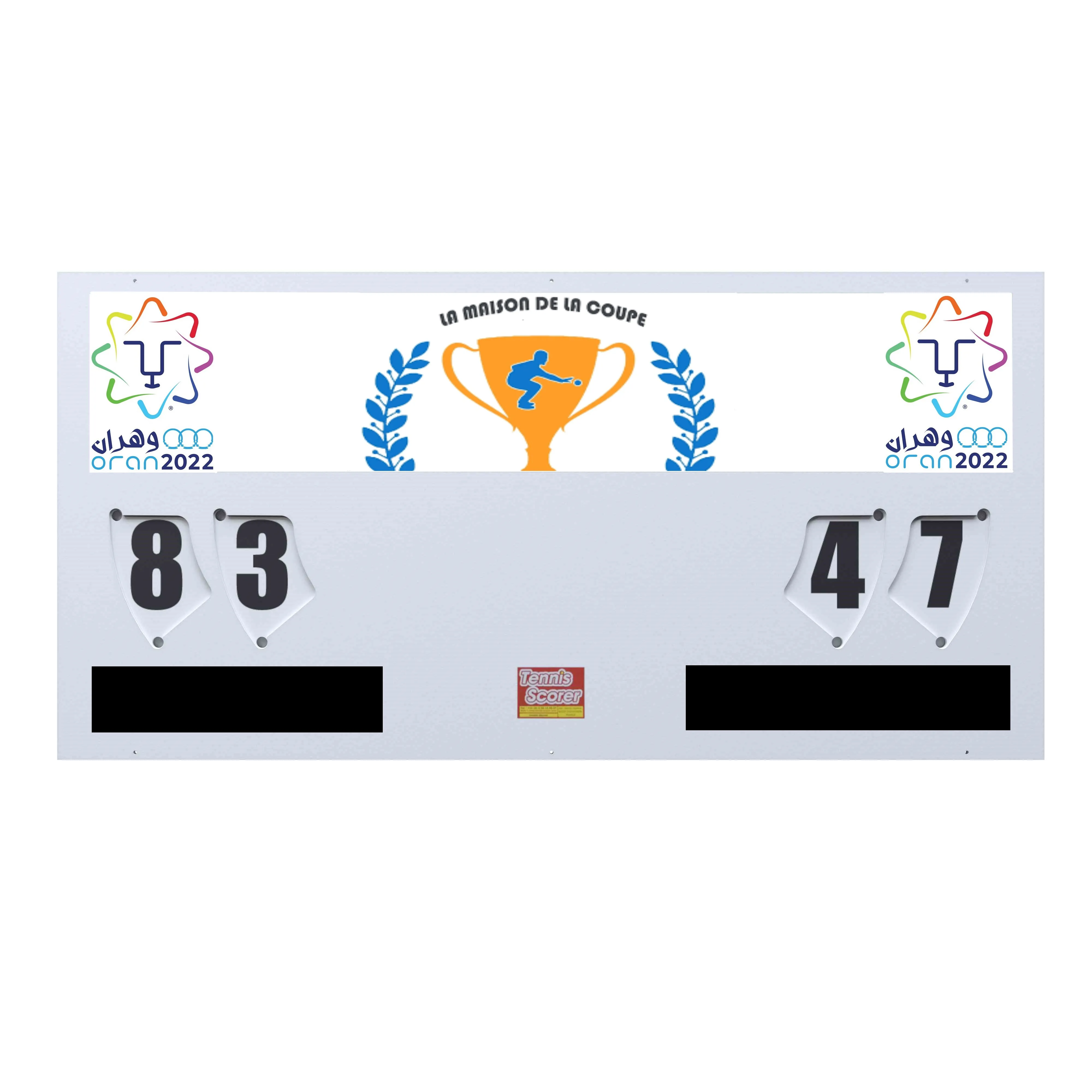 Large 120 x 60 cm Manual Scoreboard Unperishable All-Weather Indoor/Outdoor Sports Field Equipment for Basketball and Handball