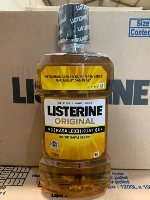 Listerine Antiseptic Dairy Oral Rinse Mouthwash Protecting Against Cavities For Fresh Breath Strong Teeth And Healthy Gums