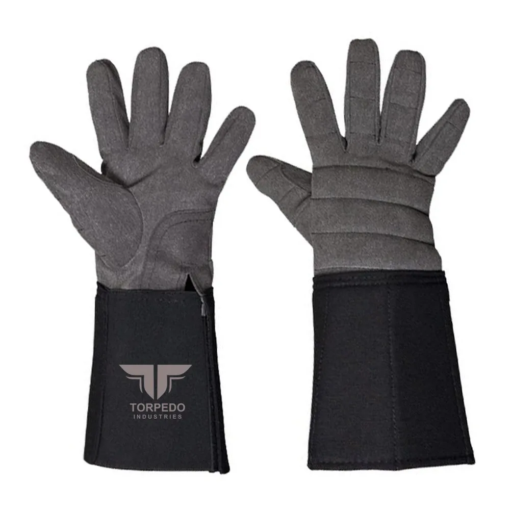 Fencing Long Arm Cuff sheepskin Gloves Washable Fencing Gloves Men Women Available Fencing Gloves Guantes de esgrima