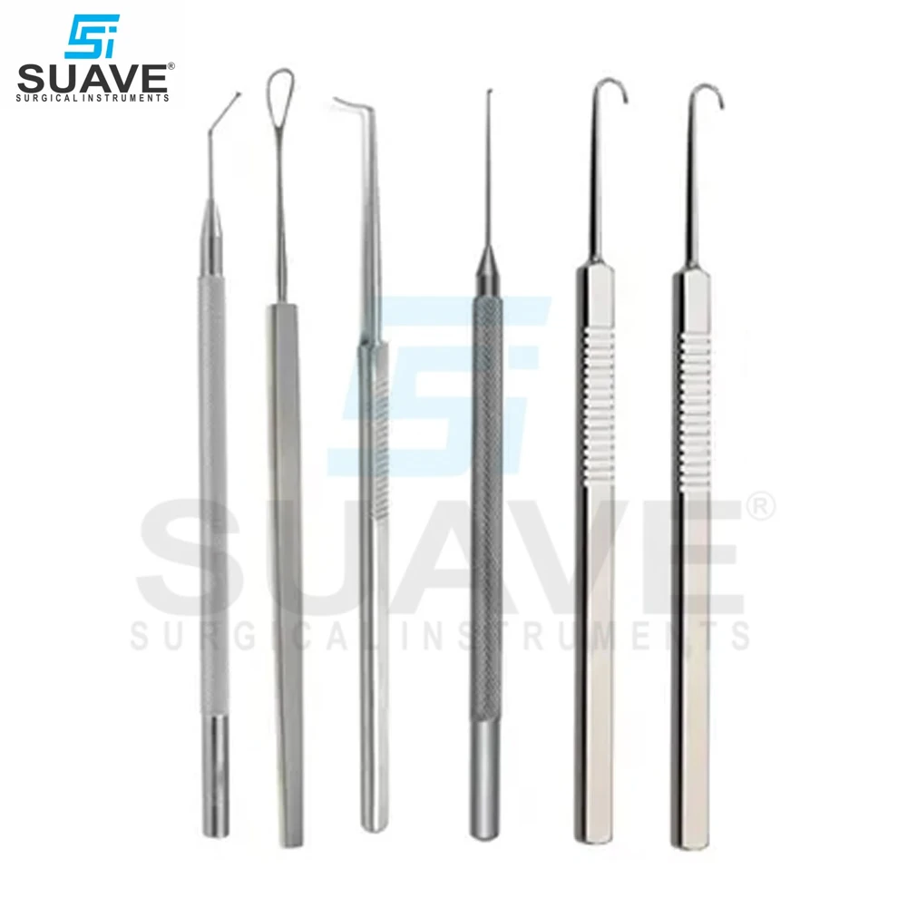 Premium Quality Stainless Steel Eye Castroviejo Forceps Scissors Micro Surgical Instruments Set By SUAVE SURGICAL INSTRUMENTS