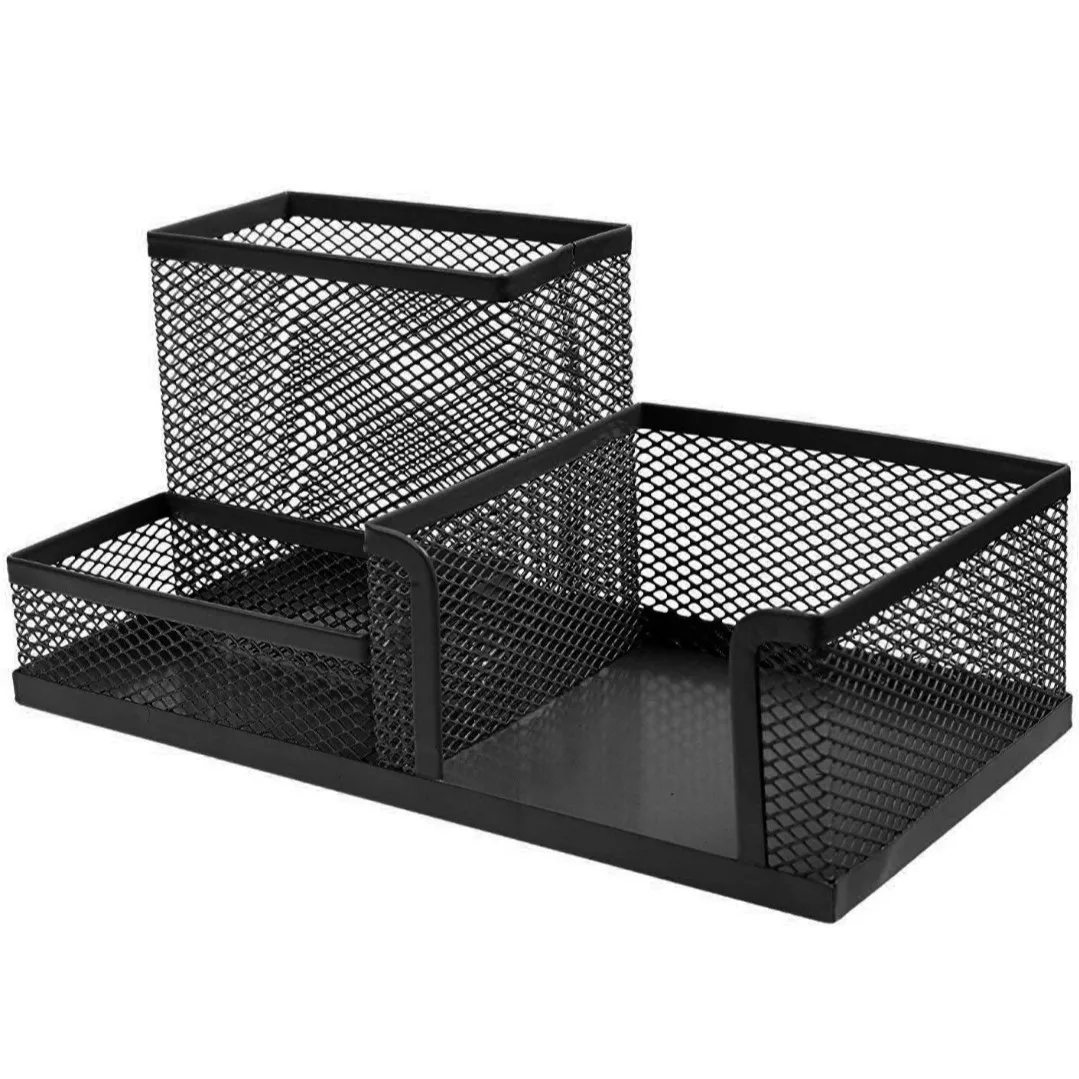 High Quality Metal Desk Organizer Pen Holder for Office and Home Stationery Use