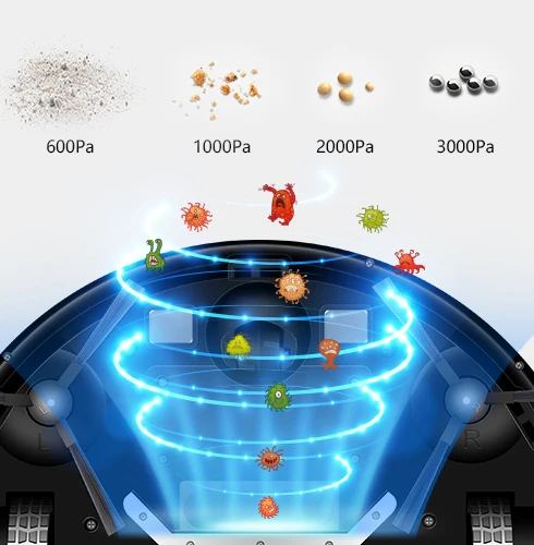 Wholesale LIECTROUX M7S Pro Vacuum Cleaner Robot Smart Gyroscope Navigation