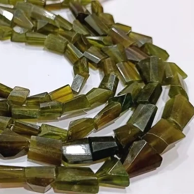 Natural Vessonite Garnet Briolette Laser Cut 10-15mm Tumbled Nugget Crystal Beads 8 Inches Long Gemstone Stone Per Strand