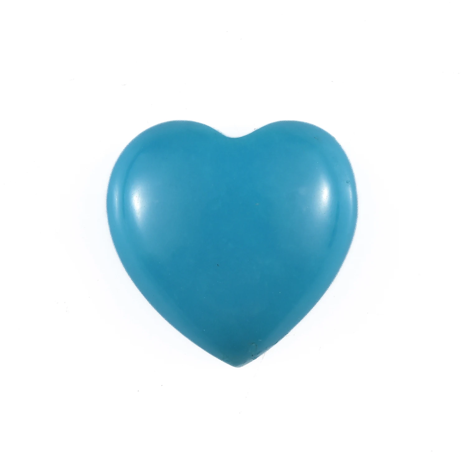 Natural Sleeping Beauty Turquoise 12mm Smooth Heart Shape Cab Arizona Turquoise Cabochon Loose Gemstone at Wholesale Price