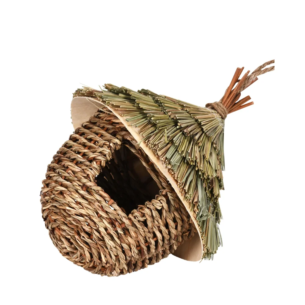 Vietnam Factory Wholesale Natural Seagrass Bird House Nesting Hanging Hummingbird House Cheap Price
