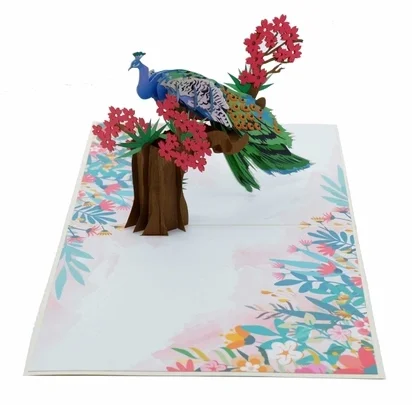 Made In Vietnam Custom 3D Lenticular Printing 3D Greeting Cards for Wedding Gifts Pop Up Cards