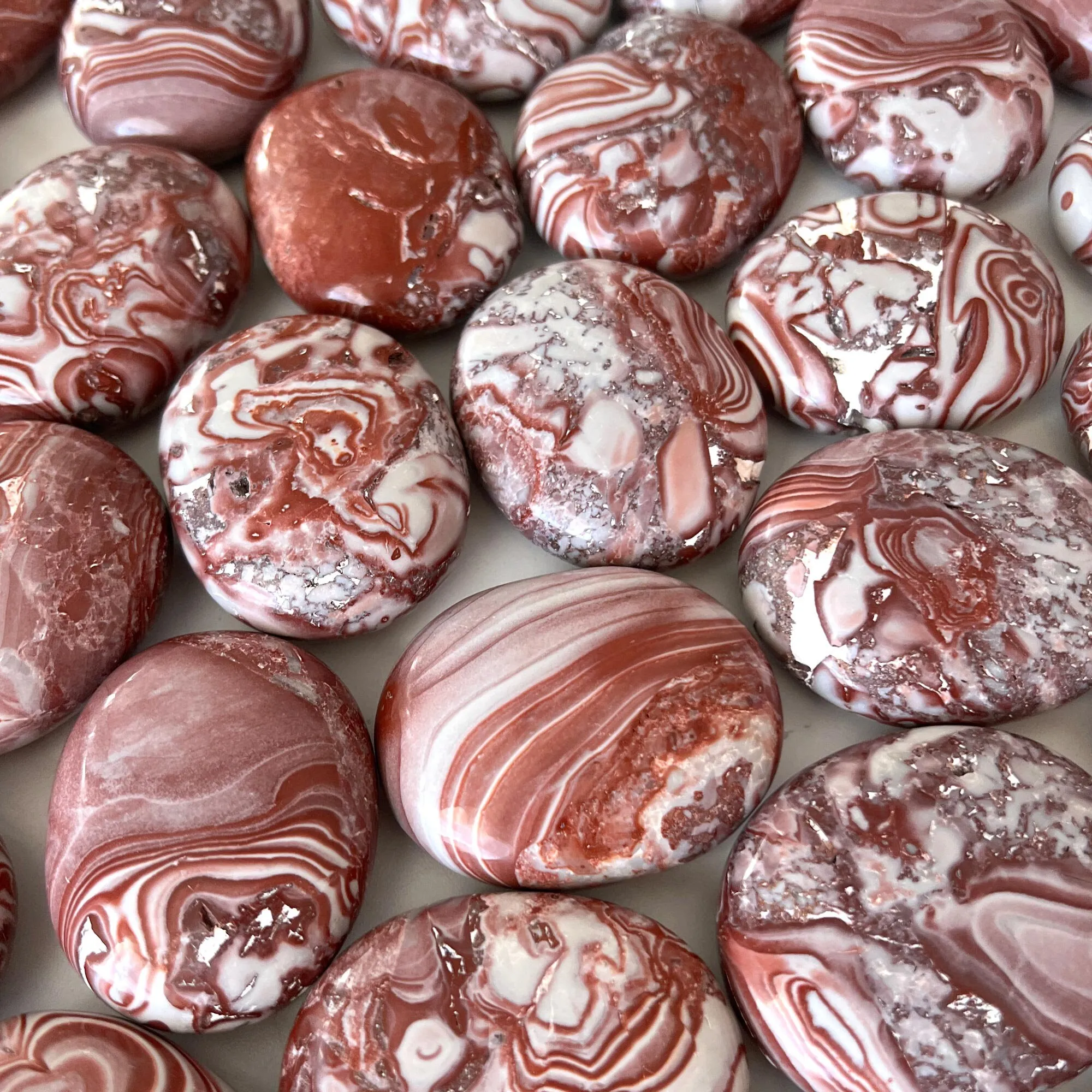 Mexican Rosetta Jasper Palm Stone Creative Inspiration and Willpower Meditation Palm Stone Activates Spiritual Awakening