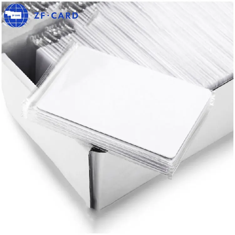 Cr80 Plastic White Blank Pvc Card For Card Printer Printing