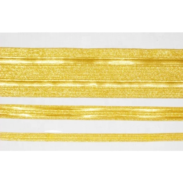 Gold Mylar Braid Metallic Pilot Gallon Gimp Braid Lace Customized Laurex Metal Thread Braid Lace for Ranks Sleeves Custom Sizes