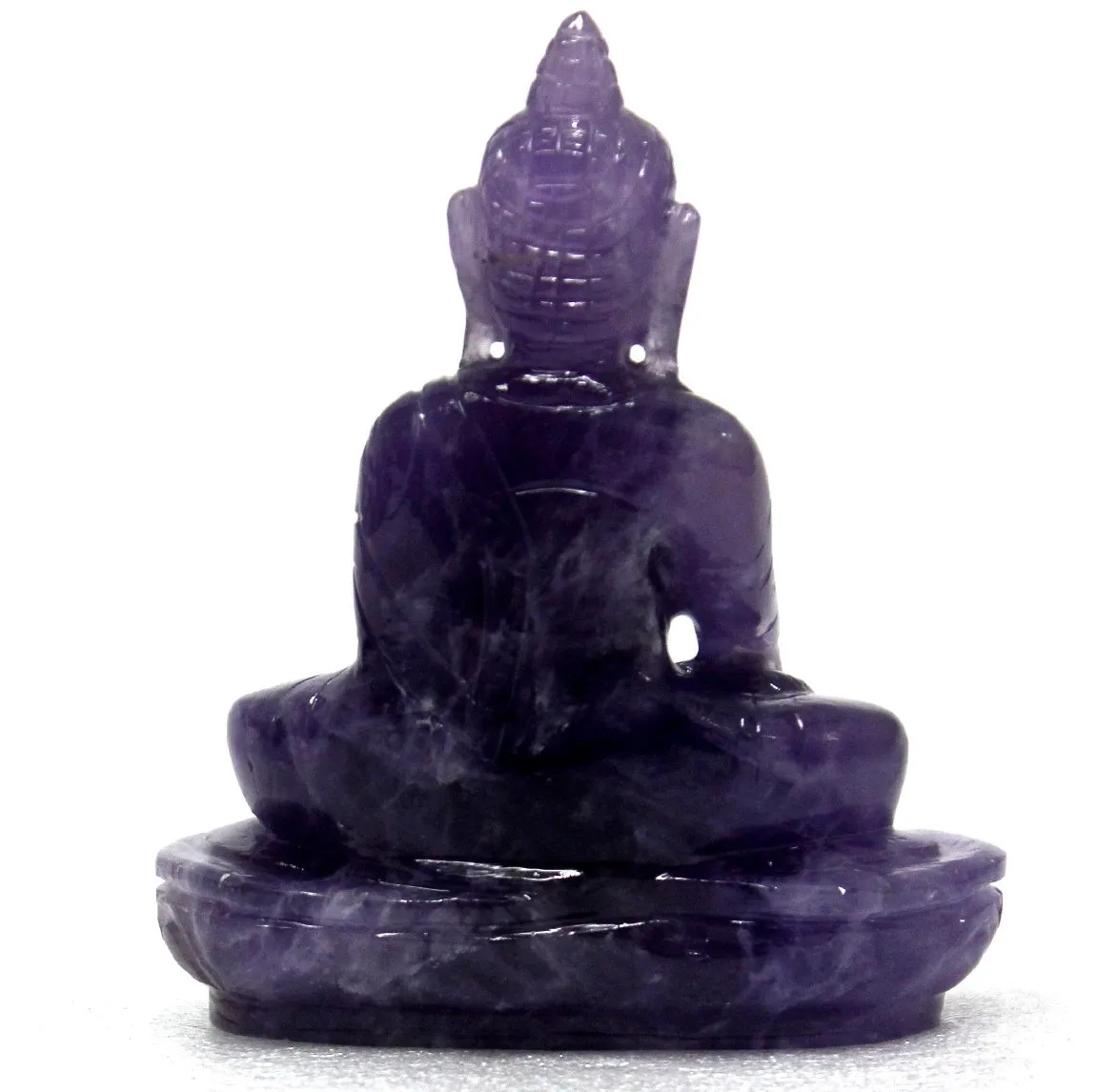 Natural Amethyst Buddha Statue Ganesha Figurine Sculpture Handcrafted Chakra Style Engraving Piedras Naturales Healing Crystal