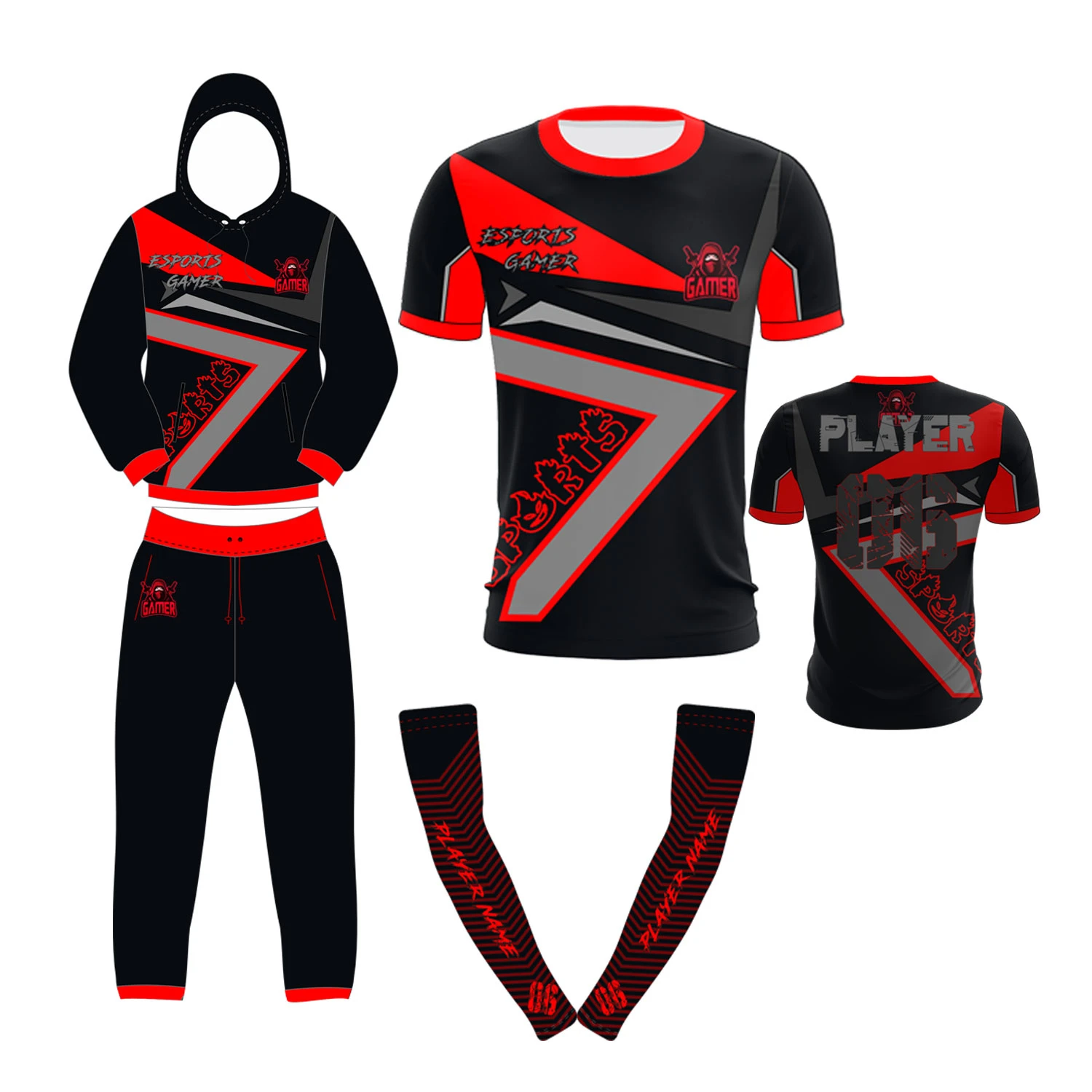 Wholesale Gaming Clothes 2024 E Sports Uniform Kits All Over Printed E Sports Jersey Pantone Shirt Silicon Sublimation