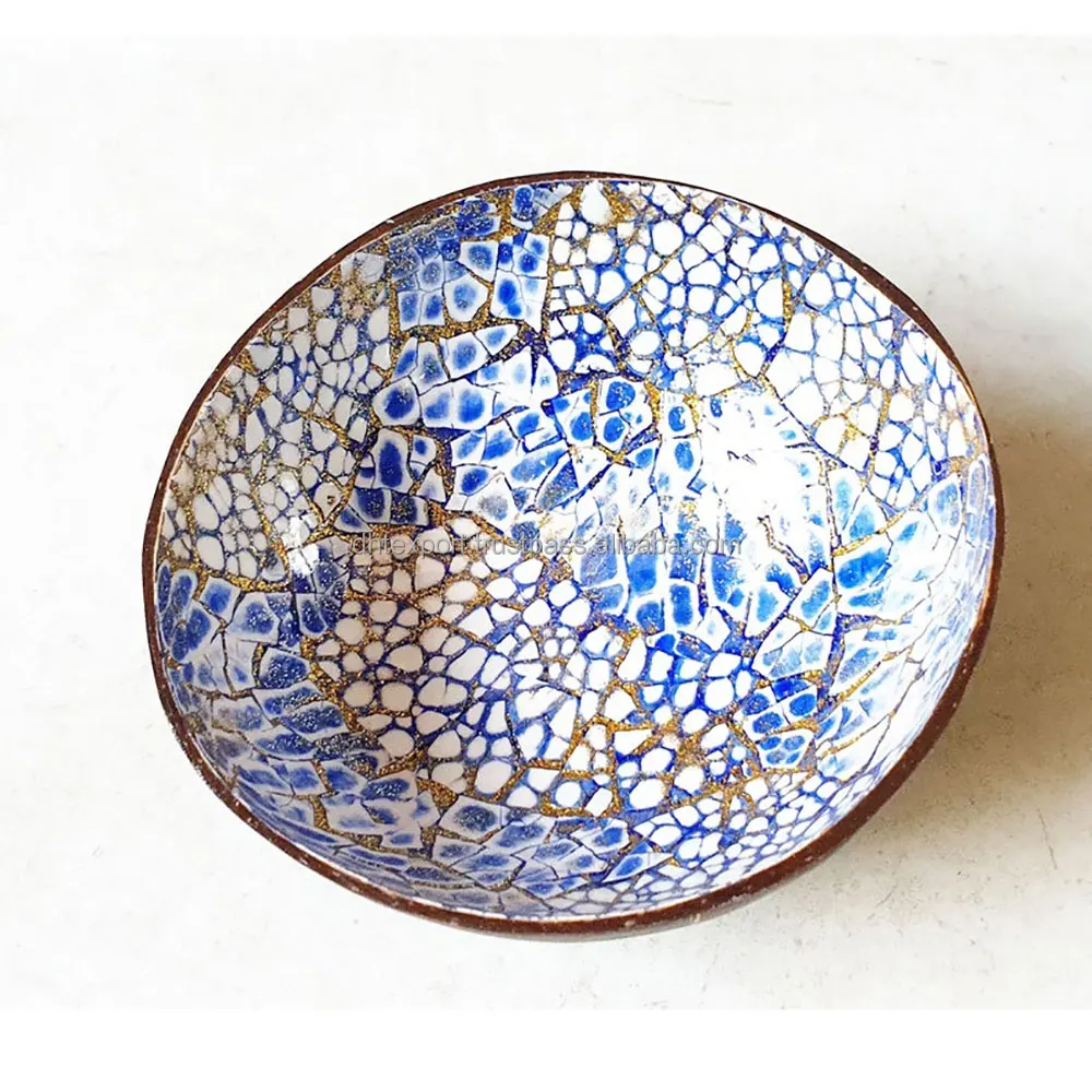 Handicraft Products Coconut Shell Lacquer Bowls Handmade Customizable Colors Cheap Price Made In Vietnam