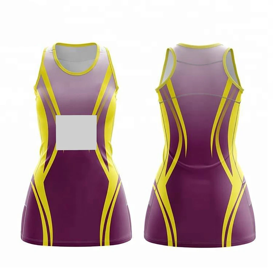 Custom Netball Dress Uniform High Quality Women Netball Uniform Latest Designs Bowling Shirt  Netball Uniform