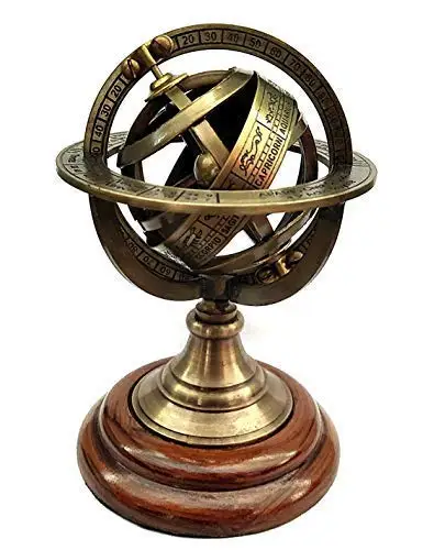 Brass Armillary Antique Style Sphere Astrolabe Nautical Marine Tabletop Globe   Armillary Sphere Globe Spherical Astrolabe