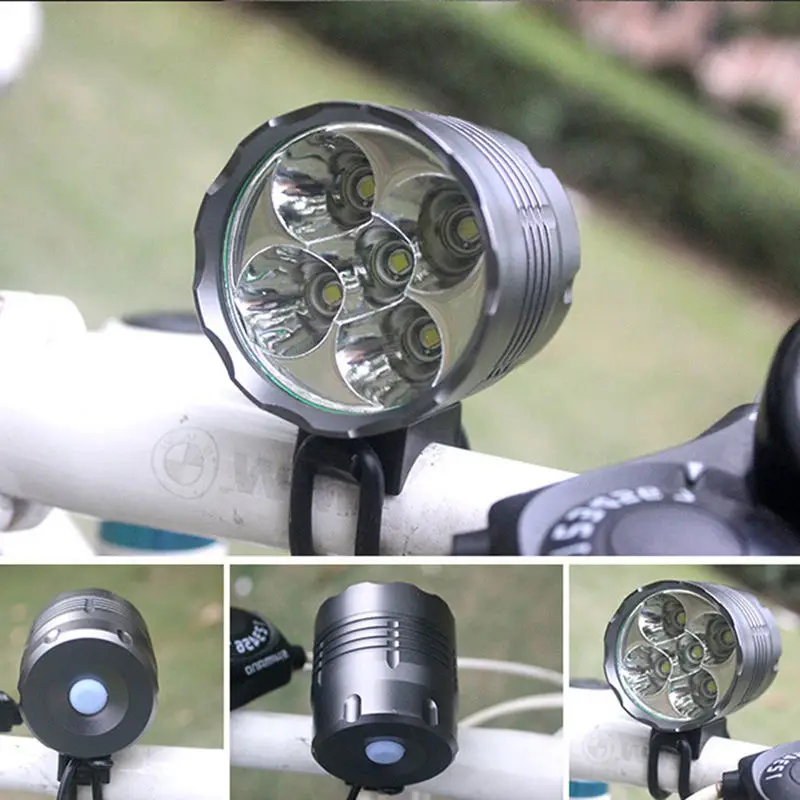 Bike Front Bicycle Light Aluminum Waterproof MTB Road Bike Front Headlight Bike Lights 6000 Lumens