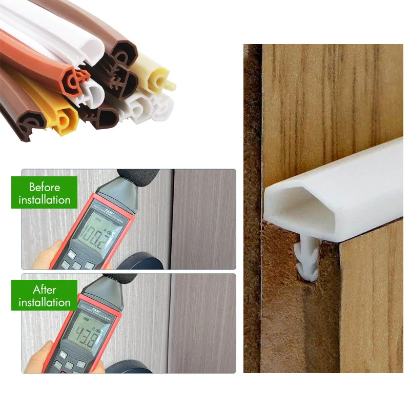 Wooden door and window t slot strip seal waterproof soundproof TPE PVC weather stripping