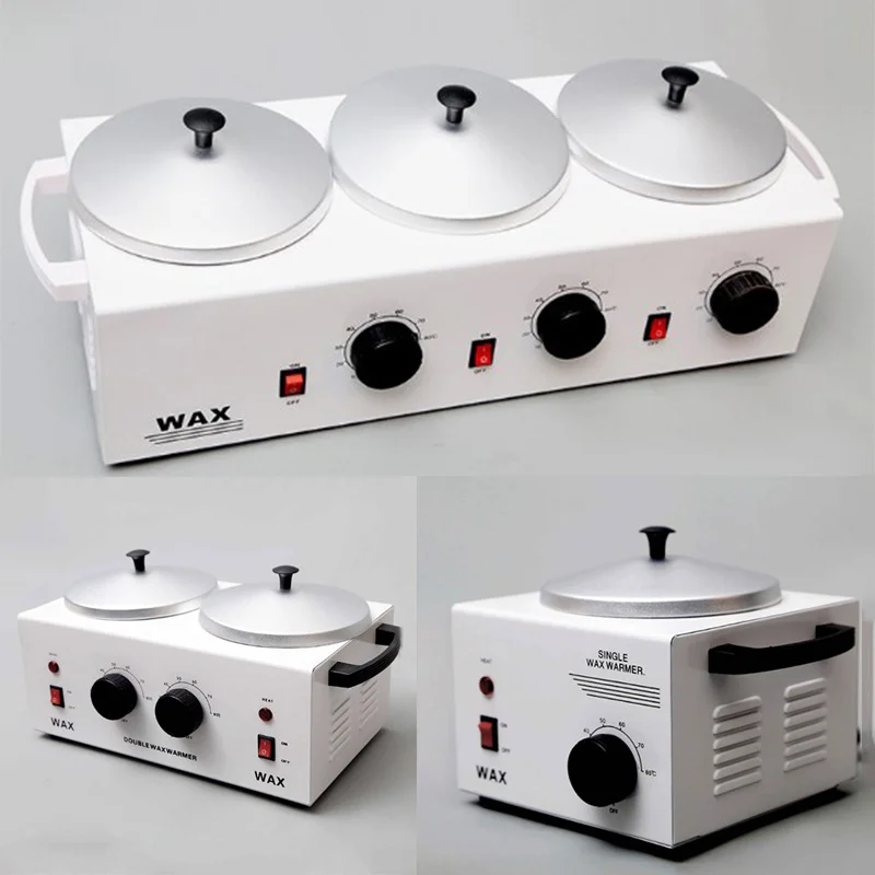 3 Pots Wax Heater 1500ml Wax Warmer Professional Wax Pot Machine Hair Removal Exfoliators For Beauty Salon