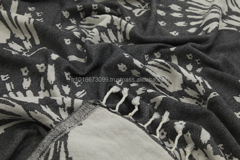 Wholesale Turkish Hammam Beach Towel Deep Journey 100% Cotton Peshtamal pestamal pestemal Hamam pestemal Towels Fouta Jacquard