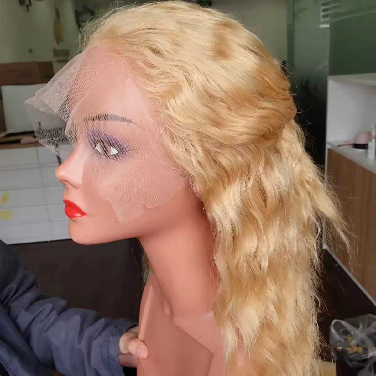 Парики из натуральных волос светлые человеческие волосы парик из натуральных волос с выровненными кутикулой волосы с HD фронтальный парик с фронтальной сеткой