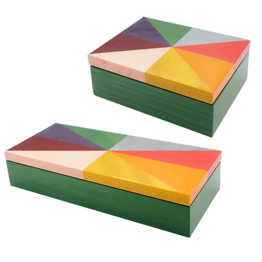 Дешевая Радужная коробка Лаковая декоративный дизайн шкатулка для ювелирных изделий из Вьетнама деловых подарков оптом во Вьетнаме