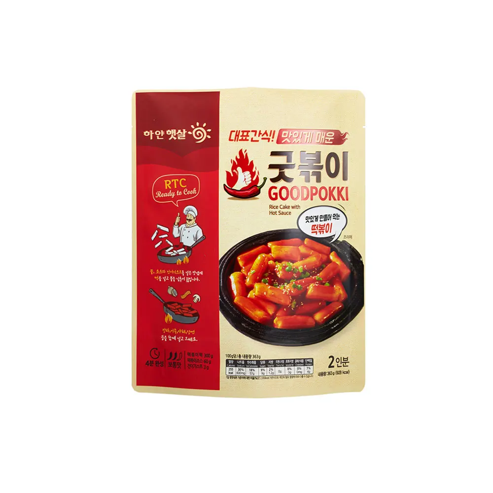 Goodbokki ORIGINAL Ready made food Easy to enjoy tteokbokki Rice cake Made in Korea with sauce Pouch for 2-3 people