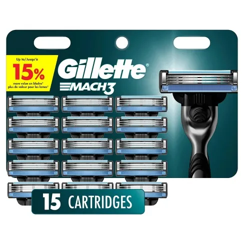 Gillette Mach3 Refill Cartridges, 4 Count