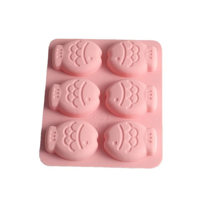 Fish Shaped Mousse Cake 3D 6 Cavity Pudding Mold for Jello Baking Tools Kitchen Gadgets Kitchen Accessories