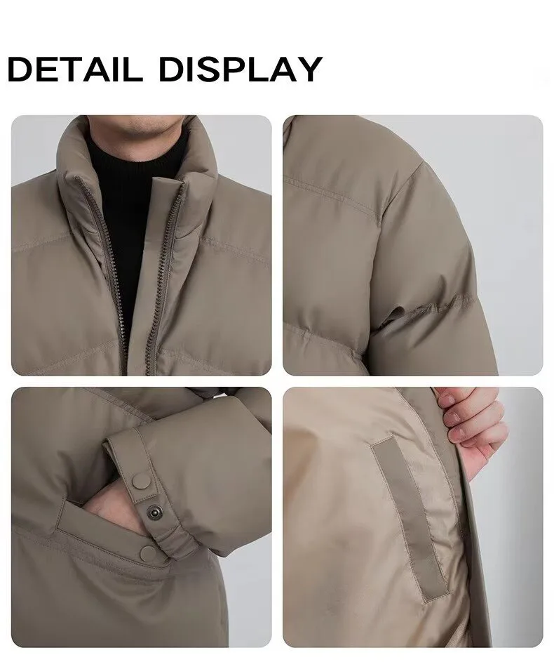 Winter Cotton-Padded Coat Korean-Style Basic Pu Leather Design Thick Bread Suit Stand Collar All Casual Cotton-Padded Jacket