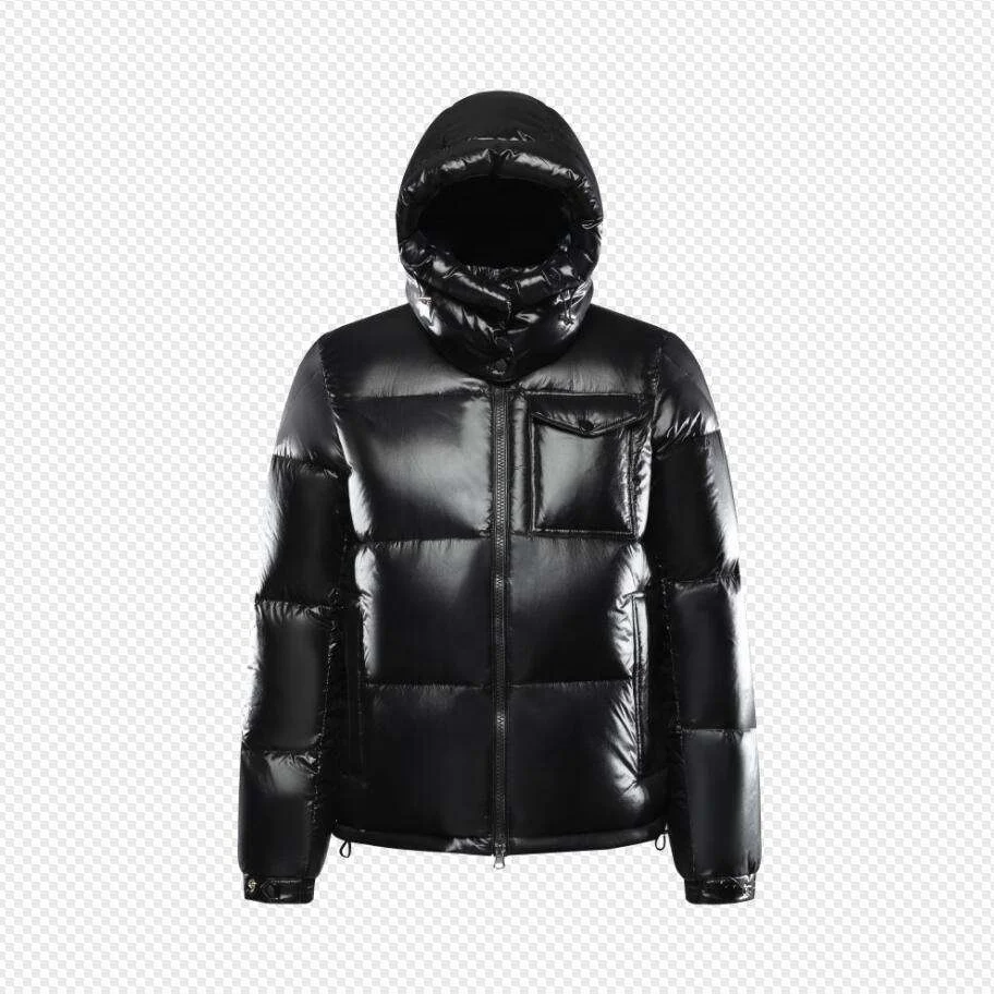 Wholesale Winter bubble padded puffer jacket Goose Down Mens Duck Down Jacket Winter Shiny Down Jacket for men