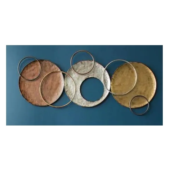 New Arrival Round Shape hot sale luxury metal wall decor living room metal wall hanging decoration for home for wholesale price