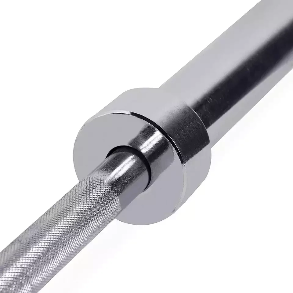 Cheap Good Quality Barbell Bar Dumbbells Bar Set Case Winter Shiny Steel Universal Wooden Style Surface Packing Weight Material