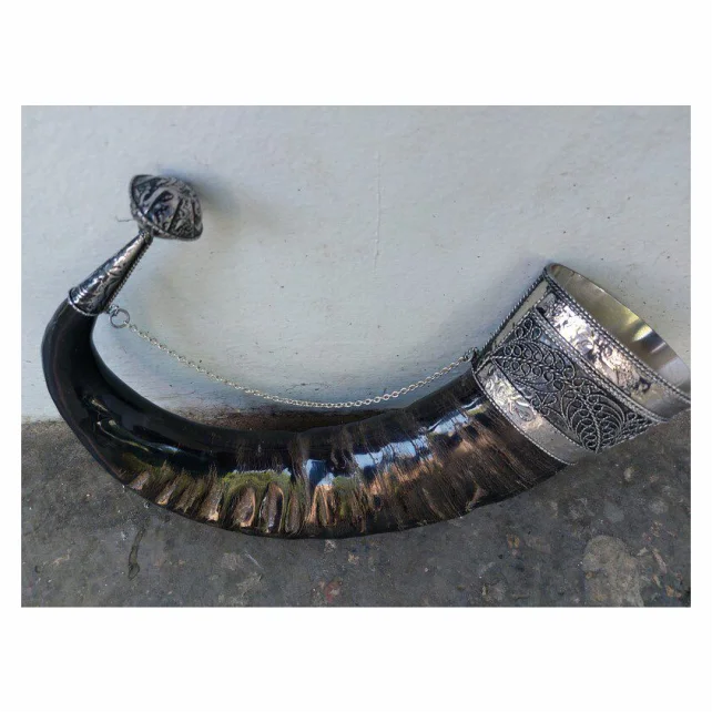 Marco Enterprises Luxury handmade Top-selling Viking Drinking Horn with brass Strip at wholesale price