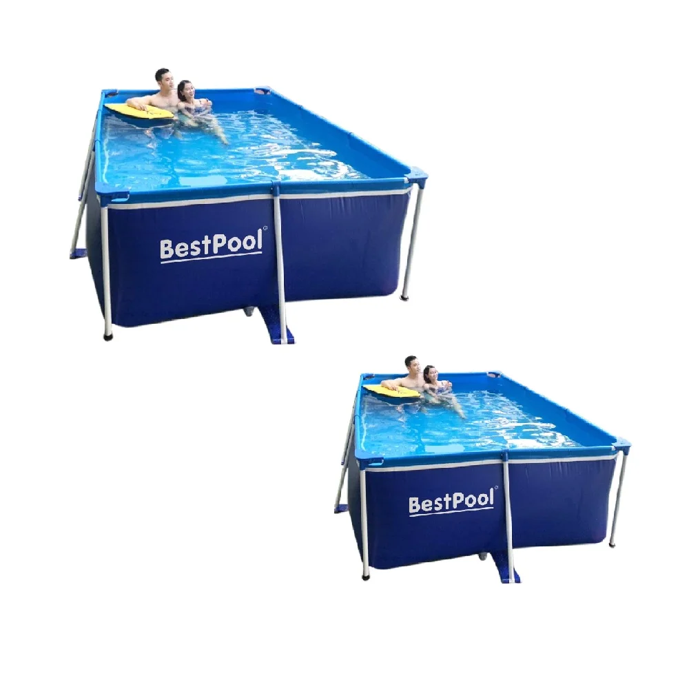 Metal Frame Structure BESTPOOL Large Outdoor Rectangle Mini Swimming Pool BP50020 For Various Occasions